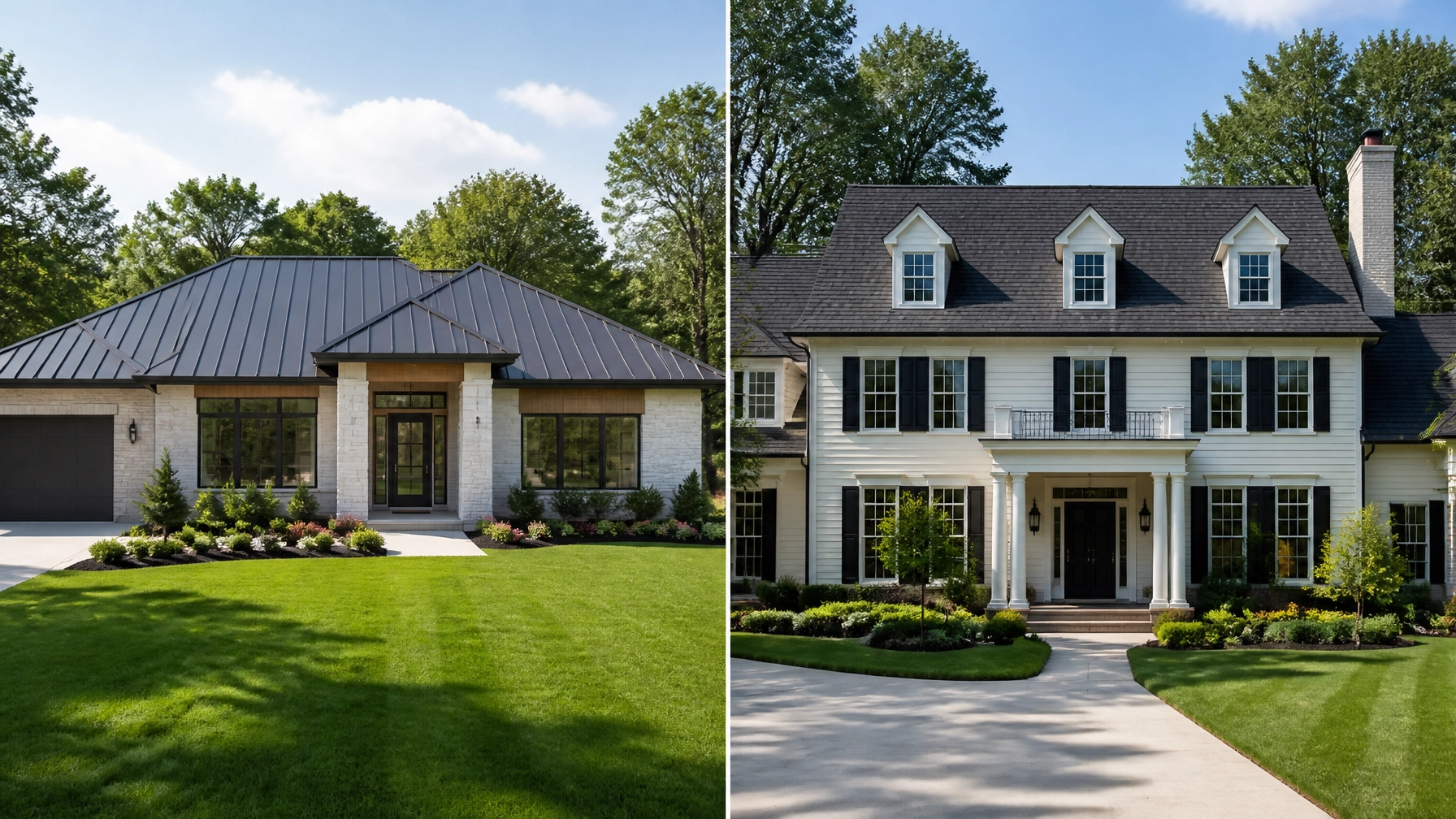 Standing Seam Metal vs. Synthetic Slate Roofing: The 2026 Indianapolis IN Material Showdown