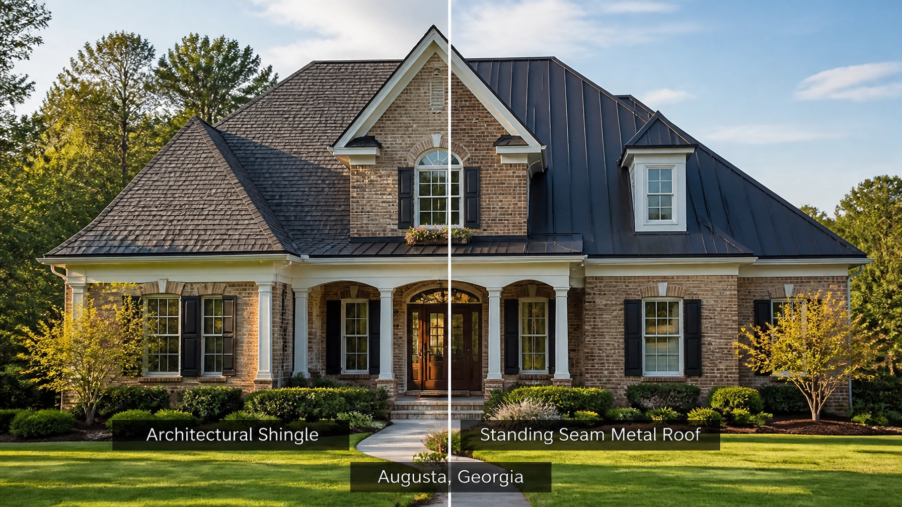 Architectural Shingles vs. Metal Roofing: The 2026 Augusta GA Material Showdown
